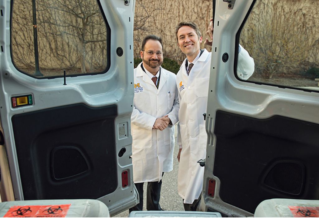 Drs. Ul Balis and Lee Schroeder and the Uber for Labs Project in Ghana